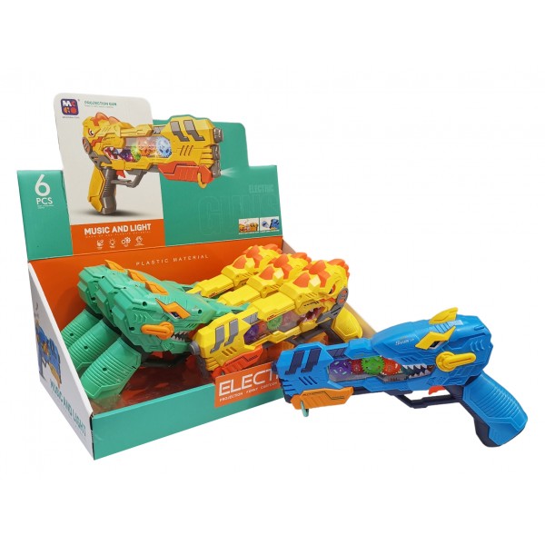 ΠΑΙΧΝΙΔΙ ΠΙΣΤΟΛΙ ΜΕ ΓΡΑΝΑΖΙΑ ΜΟΥΣΙΚΗ & ΦΩΣ ΔΙΑΦΟΡΑ ΧΡΩΜΑΤΑ 24X16CM 1251-04